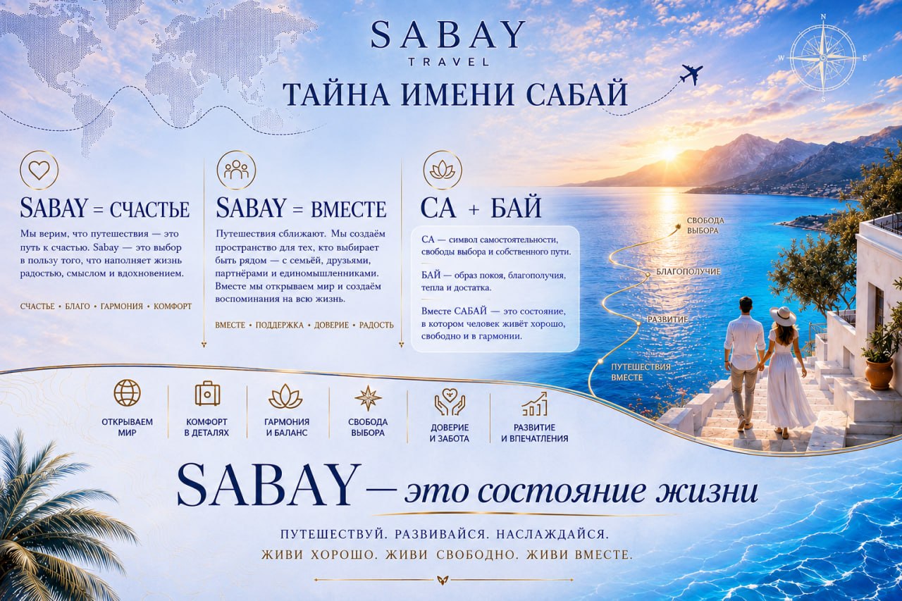 Тайна имени SABAY — счастье, единство, свобода и путешествия